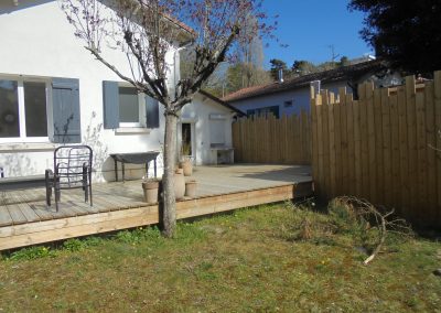 Terrasse en bois pin classe 4